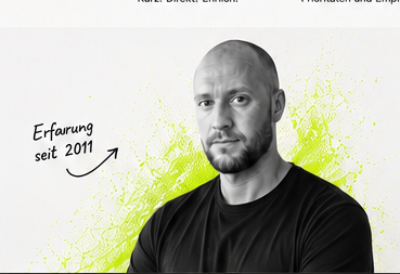 Marc Boberg, schwarzweißes Porträt